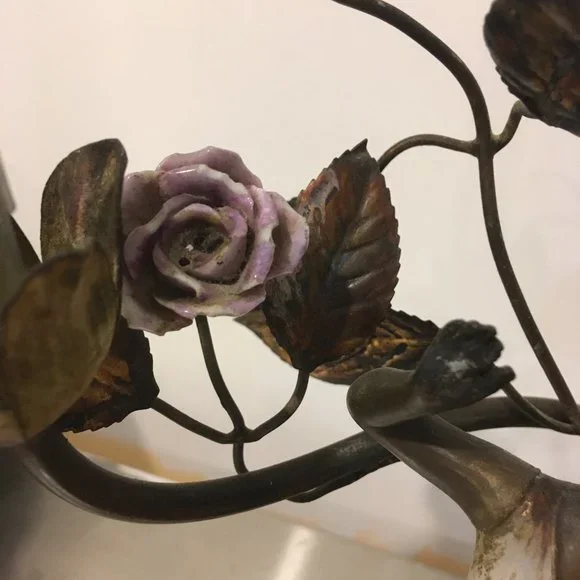 Copper and Brass Light Fixture - Picture 3 of 6